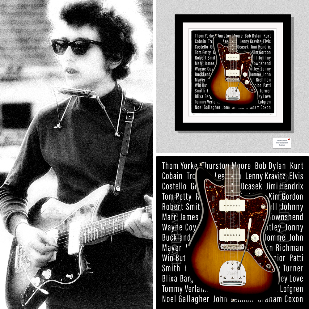 Iconic Jazzmaster Guitar Inspired Limited Edition Print Gift