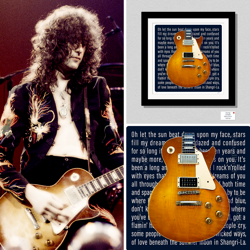 Jimmy Page Led Zeppelin Inspired Limited Edition Gallery Quality 