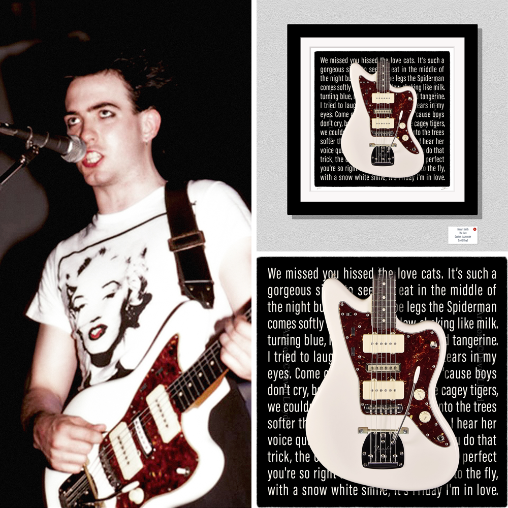 The Cure Robert Smith Jazzmaster Guitar Inspired Limited Edition