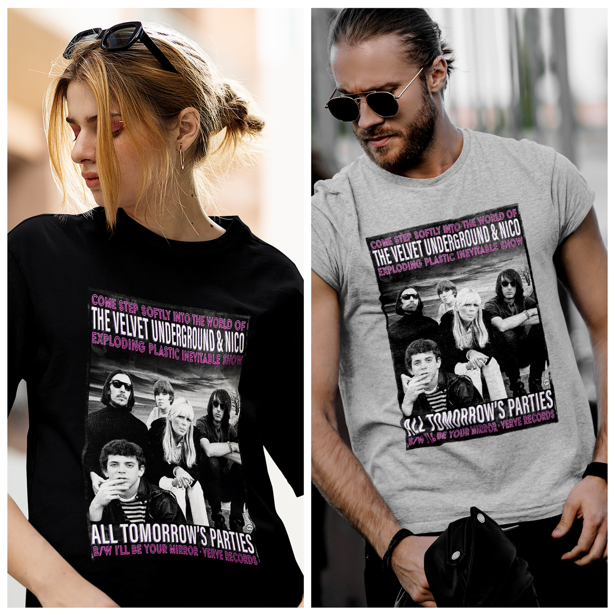 The Velvet Underground & Nico Inspired T-Shirt Soft Cotton Tee