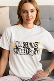 All Girls To The Front T-Shirt Soft Cotton Lesbian Feminist Grrrl Gift