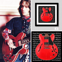 Iconic 335 Cherry Dot Guitar Inspired Print Gift