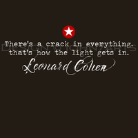 Leonard Cohen Inspired Quotation T-Shirt Unisex Soft Cotton Tee Gift