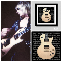 Mick Ronson Custom Les Paul Guitar Print