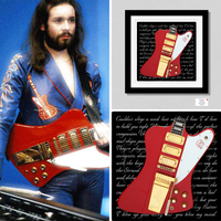 Phil Manzanera Roxy Music Inspired Limited Edition Gallery Quality Print - For Your Pleasure Vintage Guitar Artwork Gift