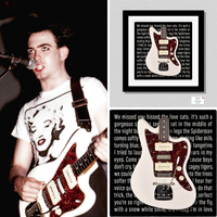 The Cure - Robert Smith Jazzmaster Guitar Inspired Limited Edition Guitar Print Gift - Custom Jazzmaster Gift Vintage Iconic Rock Guitar