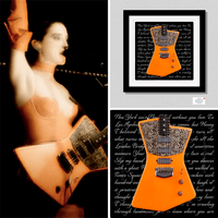 St. Vincent Print - Unique Limited Edition Annie Clark Inspired Signature Music Man Gallery Quality Guitar Gift