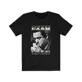 Johnny Cash Folsom Inspired T-Shirt Man In Black Soft Cotton