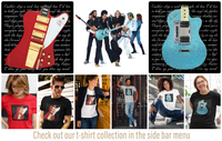 Roxy Music Coaster Gift - Phil Manzanera Inspired Iconic Red Firebird VII Guitar Drinks Mat
