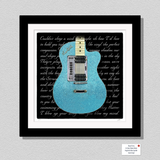 Bryan Ferry Roxy Music Inspired Limited Edition Gallery Quality Print - For Your Pleasure Vintage Guitar Artwork Gift