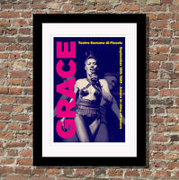 Grace Jones - Teatro Romano di Fiesole framed poster / print
