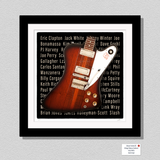 Iconic Firebird VII Sunburst Guitar Inspired Print Gift