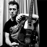 Joe Strummer Clash soft cotton unisex guitar t-shirt design inspired by Joe’s much loved bruised and battered Telecaster