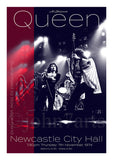 Freddie Mercury Queen posters Wall Art Print Gift On Archive Paper Newcastle City Hall