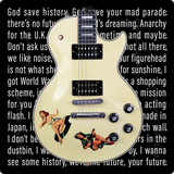 Sex Pistols Steve Jones Iconic Punk Rock Guitar T-Shirt Design
