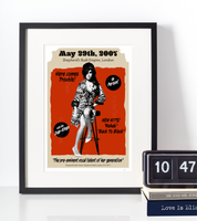 Amy Winehouse Concert Poster - Gallery Quality Giclée Wall Art Print Gift On Archive Paper For Amy Shows In London And Newcastle