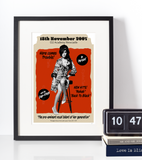 Amy Winehouse Concert Poster - Gallery Quality Giclée Wall Art Print Gift On Archive Paper For Amy Shows In London And Newcastle