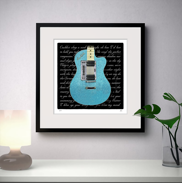 Bryan Ferry Roxy Music Inspired Limited Edition Gallery Quality Print - For Your Pleasure Vintage Guitar Artwork Gift