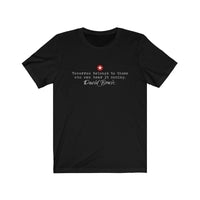 David Bowie Inspired Quotation T-Shirt Unisex Soft Cotton Jazz Tee Gift