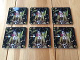 Frida Kahlo Coaster Gift Set Of 6 - Highest Quality Unique Drinks Mat