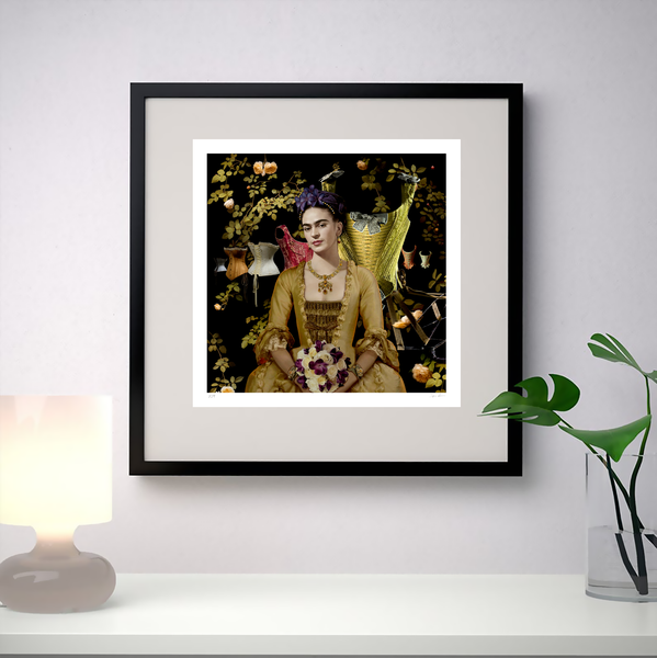 Frida Kahlo Portrait Print Gift - The Rose Garden Limited Edition Giclee