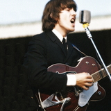 George Harrison Beatles Tennessean Guitar Inspired Giclee Print