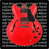 Iconic 335 Cherry Dot Guitar Inspired Signed Limited Edition Print Gift