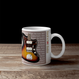 Iconic Sunburst Jazzmaster Guitar Inspired Premium Quality 11oz Coffee Mug Gift