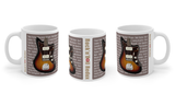Iconic Sunburst Jazzmaster Guitar Inspired Premium Quality 11oz Coffee Mug Gift