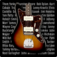 Iconic Jazzmaster Guitar Inspired Limited Edition Print Gift
