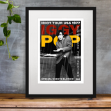 Iggy Pop Posters - UK & USA Tours 1977 Gallery Quality Giclée Wall Art Print Gift On Archive Paper