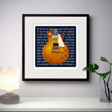 Jimmy Page - Led Zeppelin Guitar Inspired Signed Limited Edition Les Paul No.1 Print Gift
