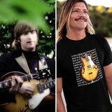 John Lennon Guitar T-Shirt Gift Unique Unisex Soft Cotton Beatles Vintage Sunburst Guitar Tee