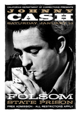Johnny Cash Poster - Gallery Quality Giclée Print Folsom State Prison Wall Art Gift On Archive Paper For Johnny Cash Fan