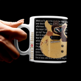 Johnny Thunders New York Dolls Heartbreakers Les Paul TV Guitar Inspired Premium Quality 11oz Coffee Mug Gift