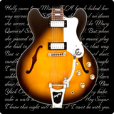 Lou Reed Inspired Limited Edition Gallery Quality Print - Unique Transformer Guitar Artwork Gift For Guitarist - Velvet Underground