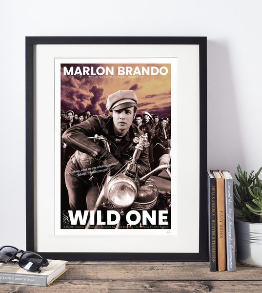 Marlon Brando The Wild One Inspired Poster Gallery Quality Giclée Wall Art Print Gift On Archive Paper