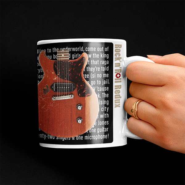 Mick Jones The Clash Les Paul Junior Inspired Premium Quality 11oz Coffee Mug Gift