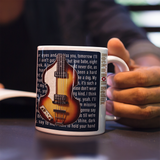 Paul McCartney Violin Bass Beatles Inspired Premium Quality 11oz Coffee Mug Gift