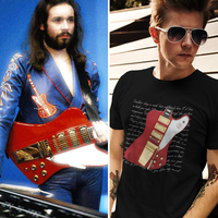 Roxy Music T-Shirt Gift - Phil Manzanera inspired Firebird Guitar Tee