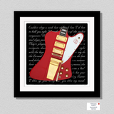 Phil Manzanera Roxy Music Inspired Limited Edition Gallery Quality Print - For Your Pleasure Vintage Guitar Artwork Gift