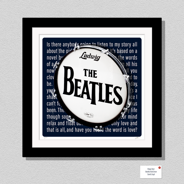 Ringo Starr Beatles Inspired Kick Drum Unique Print Gift