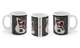 The Cure - Robert Smith Jazzmaster Guitar Inspired Premium Quality 11oz Coffee Mug Gift