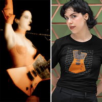 St Vincent Annie Clark Inspired Soft Cotton Guitar T-Shirt Gift