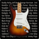 Iconic Stratocaster Guitar Inspired Signed Limited Edition Sunburst Guitar Print Gift