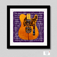 The Artist MadCat Guitar Inspired Limited Edition Gallery Quality Print Gift