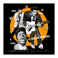 Vive Le Rock'n'Roll Prints - Chuck Berry, Elvis & Little Richard Inspired Gallery Quality Giclée Wall Art