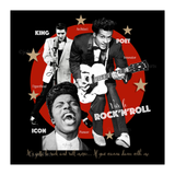 Vive Le Rock'n'Roll Prints - Chuck Berry, Elvis & Little Richard Inspired Gallery Quality Giclée Wall Art